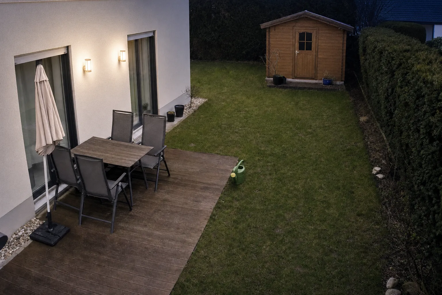 Kamerabild Hof (Nacht mit Farb-Nachtsicht)
